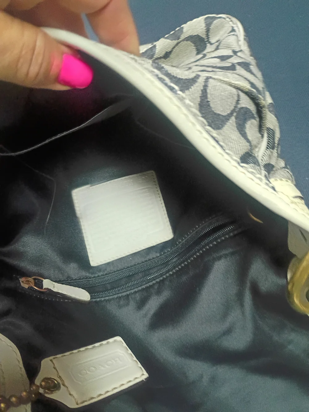 Coach stylish white